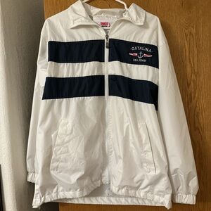 Women’s medium white Dimco Catalina Island windbreaker
